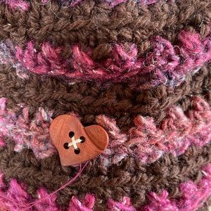 Handmade Crochet Messy Bun Hat